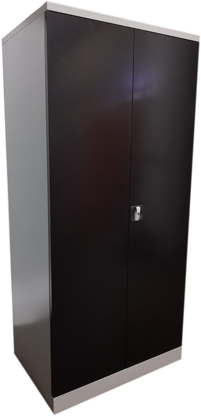 XL Vorratsschrank Werkstattschrank mit verzinkten Fachböden grau